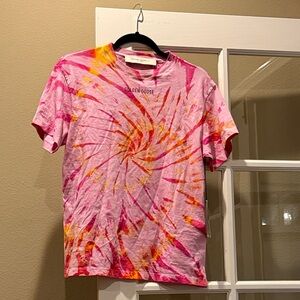 Golden Goose Pink and Orange Swirl T-Shirt